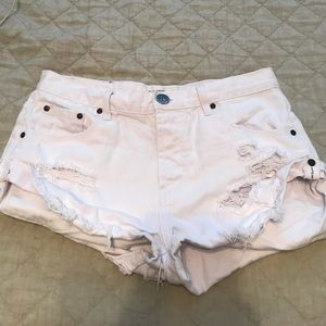 White one teaspoon bandit shorts